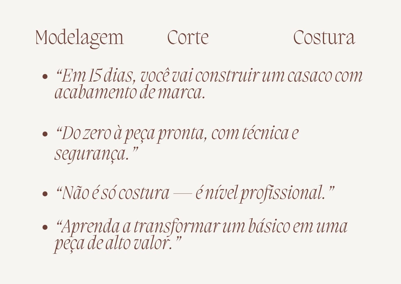 Esse evento é para você que é iniciante na costura ou quer se profissionalizar!