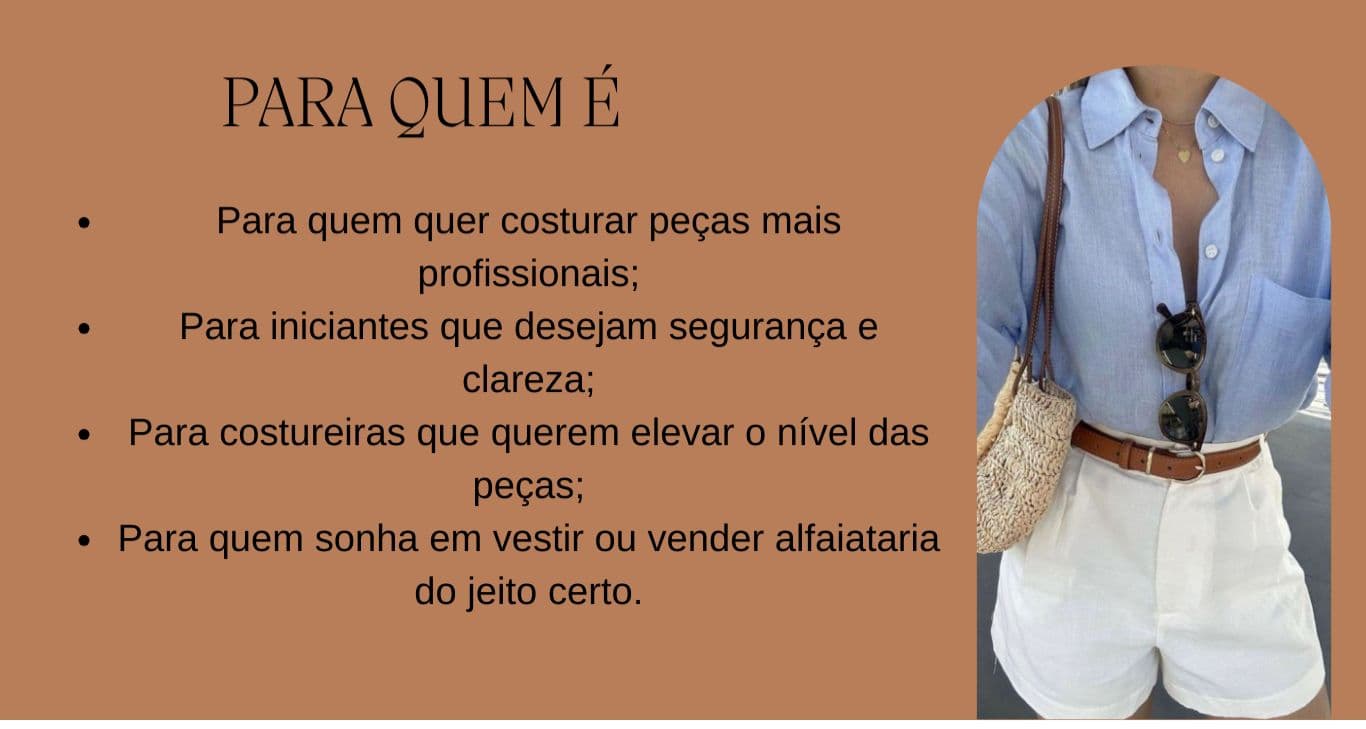 Montagem com 3 Grazyelas usando o Short Alfaiataria representando os processos de modelagem, corte e costura