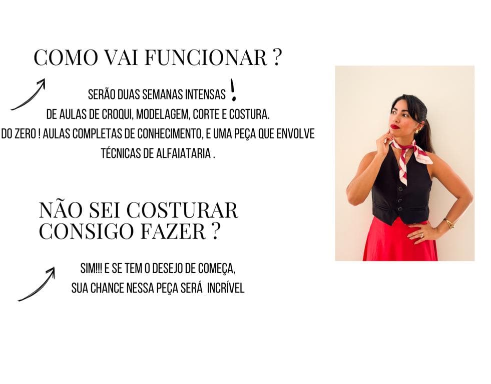 Esse evento é para você que é iniciante na costura ou quer se profissionalizar!